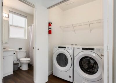Seattle sober living home for men - bathroom and laundry