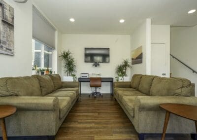 Seattle sober living home for men - living room 2